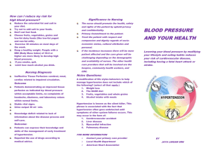 blood pressure and your health