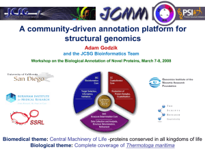 A community-driven annotation platform for structural genomics