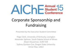 Corporate Fundraising and Sponsorship (PPT)