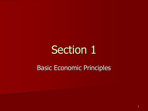 Section 1 - Ten key elements of economics (new window)