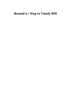 Round 2—Neg vs Vandy BM - openCaselist 2013-2014