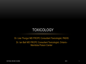 NRC Toxicology 2015 - Emergency Medicine National Review Course
