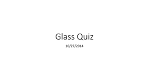 Glass Quiz - Moore Chemistry