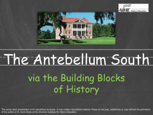 The Antebellum South - Gallia