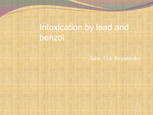 02. Intoxication by lead and benzol