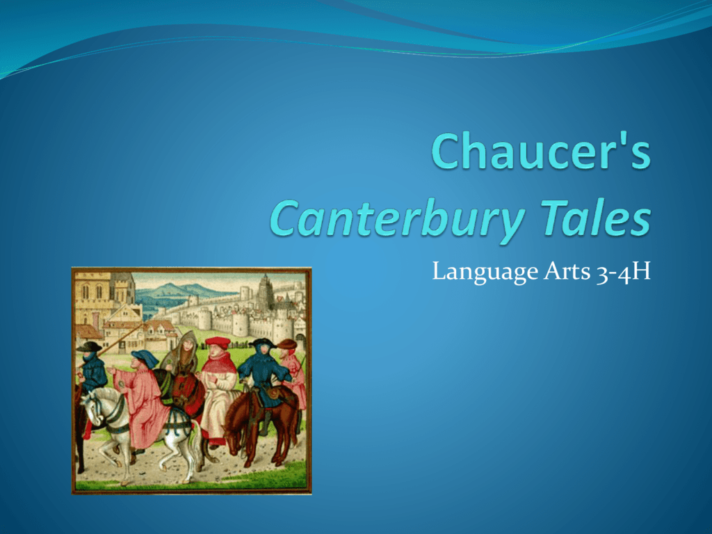 Canterbury Tales Ppt