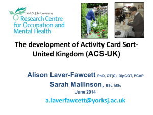 The development of Activity Card Sort-United Kingdom (ACS-UK)