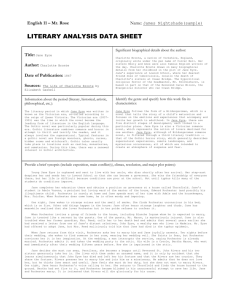 Literary Analysis Data Sheet