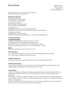 Full CV - Eric LoPresti's