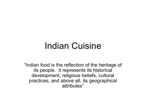 Indian Cuisine - Cal State LA