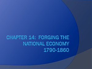 Chapter 14: Forging the National Economy 1790