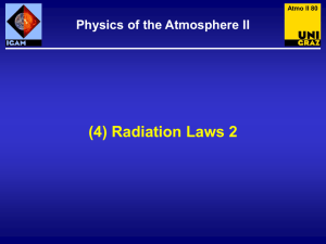 Radiation Laws 2