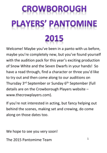 Characters - Crowborough Players