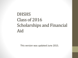 Click here for Class of 2016 Scholarship and