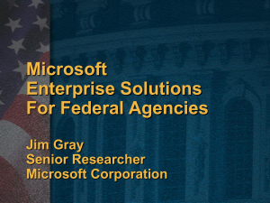 Microsoft Enterprise Solutions for Federal Agencies