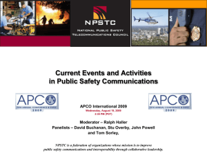 NPSTC APCO Panel Presentation