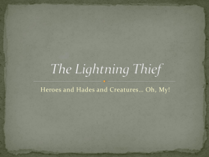 The Lightning Thief - Sunset Ridge School District 29