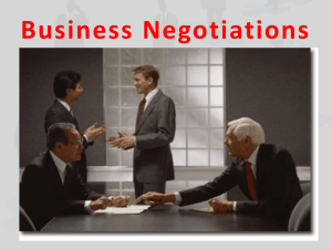 What is Negotiation?