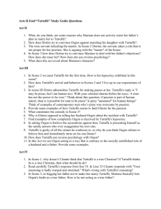 Acts II-End/“Tartuffe” Study Guide Questions Act II What, do you think