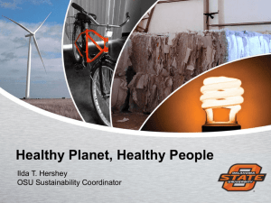 Healthy Planet, Healthy People - OSU Sustainability
