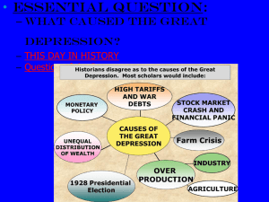 Unit 4 Causes of the Great Depression