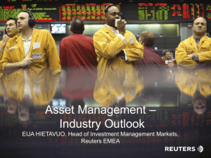 Overview of the Asset Management markets