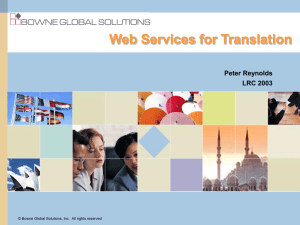 the Translation Web Services Standard