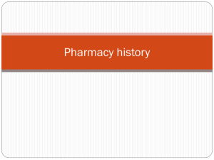 Pharmacy history