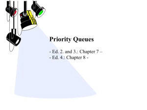 The Priority Queue Abstract Data Type