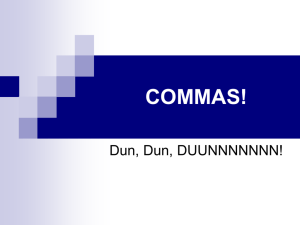 commas! - Riverdale High School