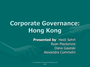Corporate Governance: Hong Kong