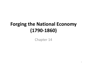 Forging the national Economy (1790-1860)