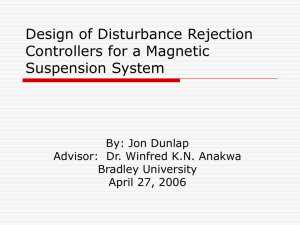 Design of Disturbance Rejection Controllers for