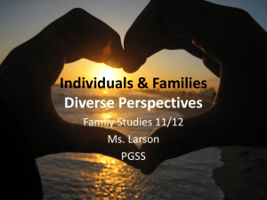 Individuals & Families Diverse Perspectives