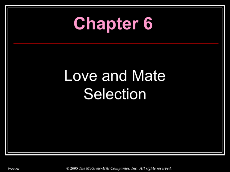 Chapter 6 Attraction And Love