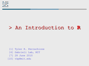 R-tutorial - Stony Brook