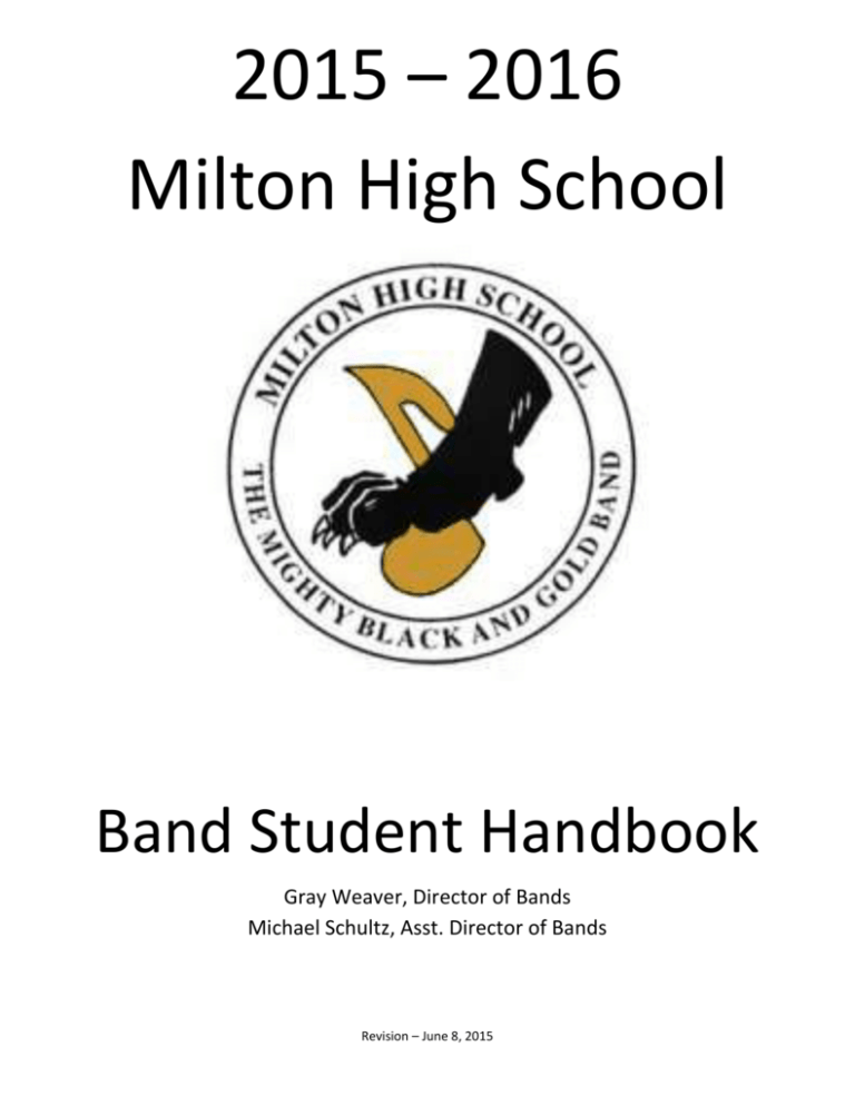 2016 Band Handbook