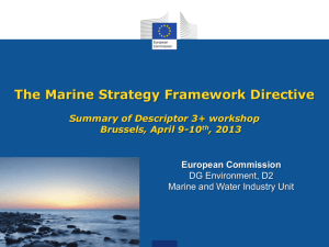 The Marine Strategy Framework Directive - CIRCABC