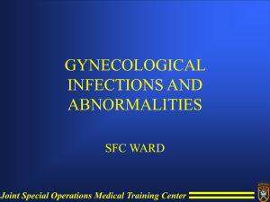 gynecological infections and abnormalities