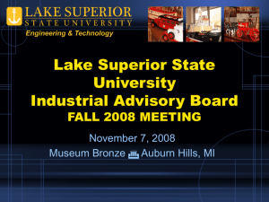 Nov. 7, 2008 Presentation - Lake Superior State University