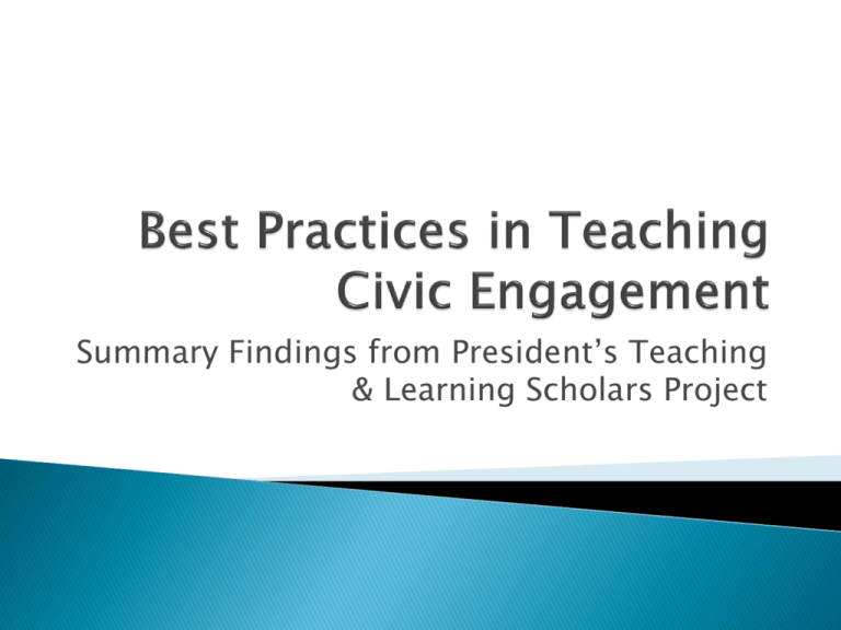 civic engagement essay example
