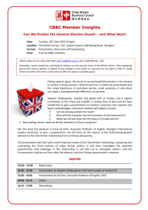 General Election - British Chamber of Commerce in China