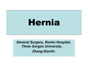 Indirect inguinal hernia