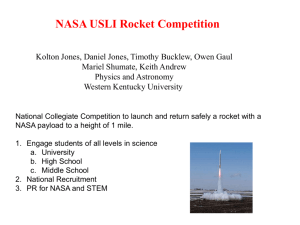 NASA USLI Rocket Launch Project