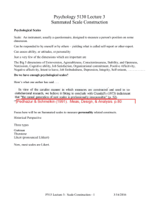 PSY 5130 Lecture 3 - Scale construction