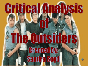 Outsiders/Richard Cory PowerPoint