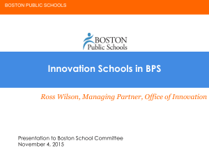 Autonomous Schools in BPS