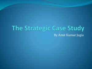 The Strategic Case Study