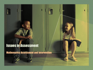 2 Issues in Assessment for Millard