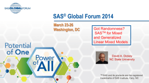 SAS® Global Forum 2014